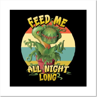 Fun Venus Fly Trap Carnivorous Plant Feed Me all Night Long Posters and Art